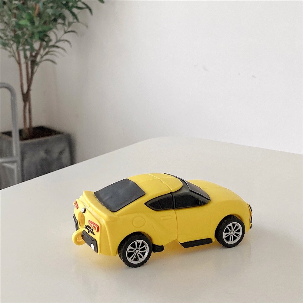 3D Sports Car 'Toyota 86 Yellow' Premium AirPods Case Shock Proof Cover