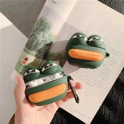 Cute 3D Frog Face Premium Airpods Case Shock Proof Cover