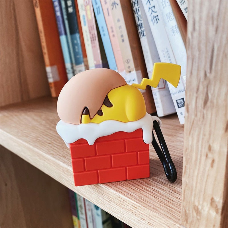 3D Pokemon 'Christmas Pikachu' Premium AirPods Case Shock Proof Cover