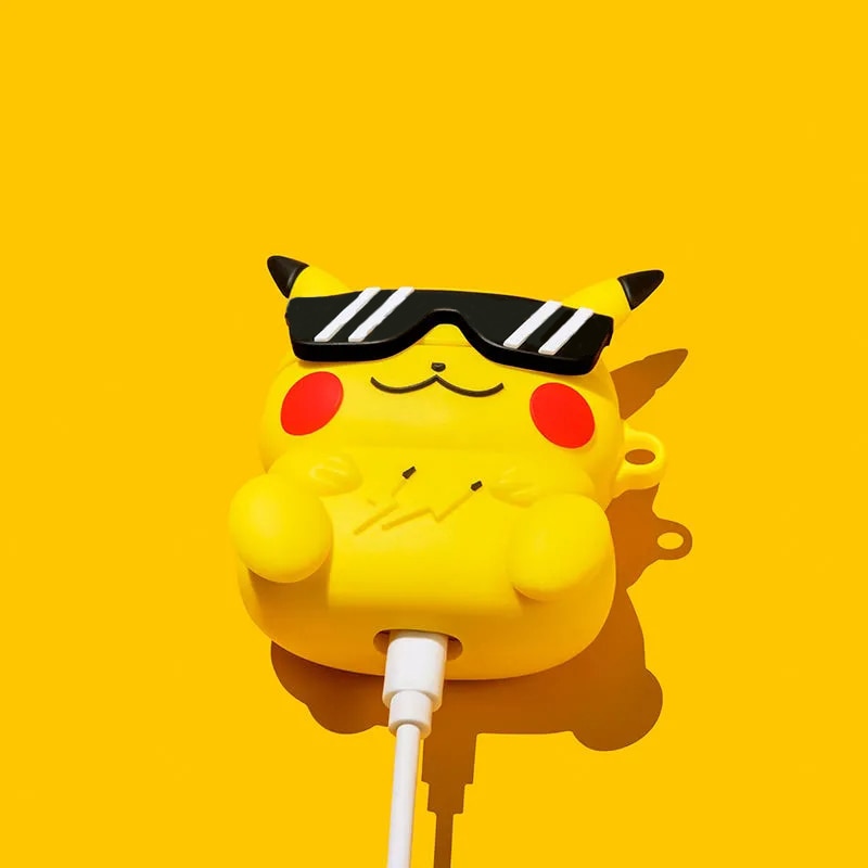3D Pokemon 'Pikachu Eye Glasses' Premium AirPods Case Shock Proof Cover