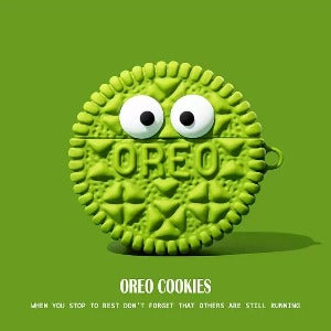 Cute 3D Oreo 'Macha Cookie' Premium AirPods Case Shock Proof Cover