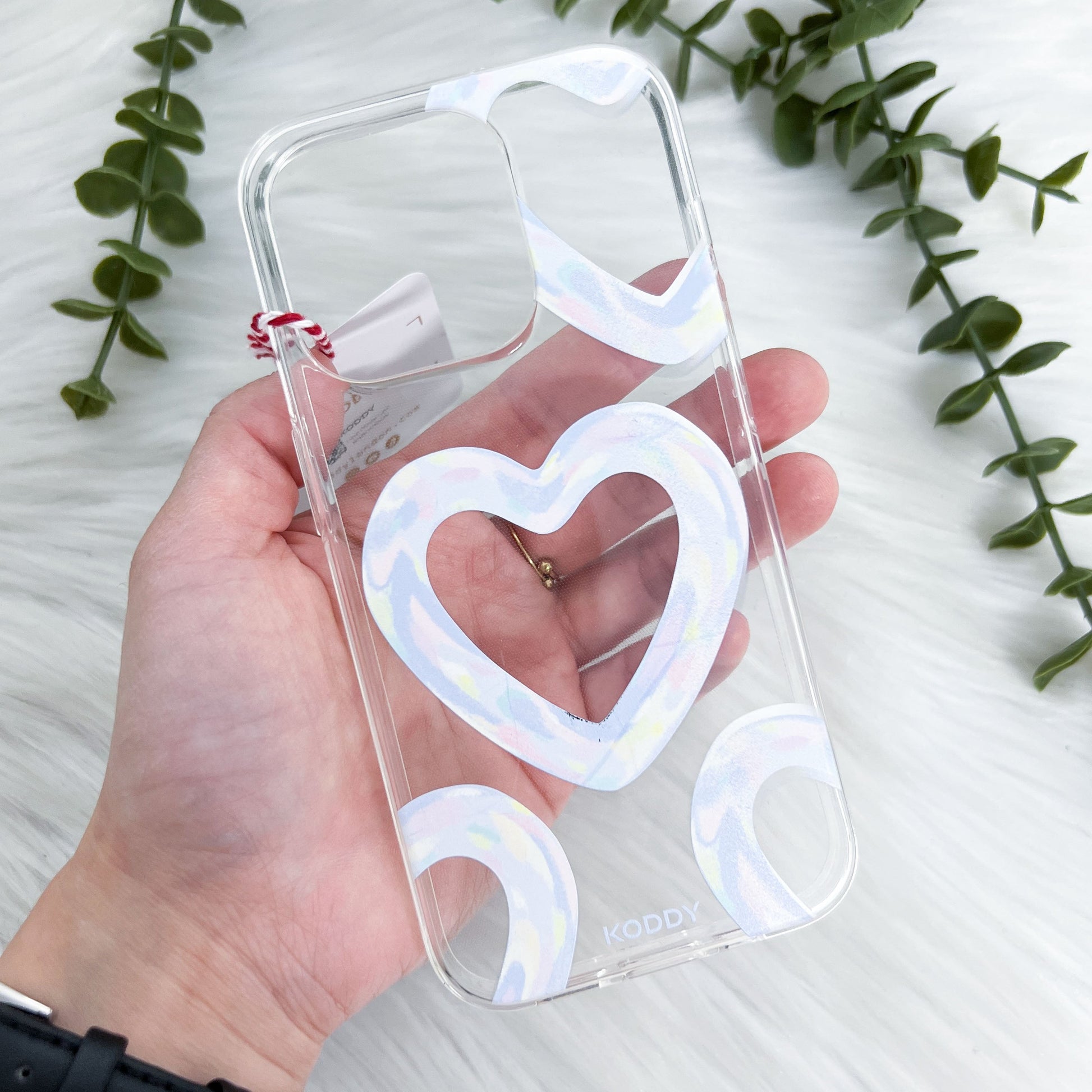 Blue Bubble Pattern Hearts Phone Case - KODDY