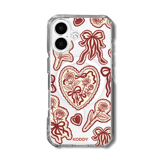 Burgundy Lace Phone Case - KODDY