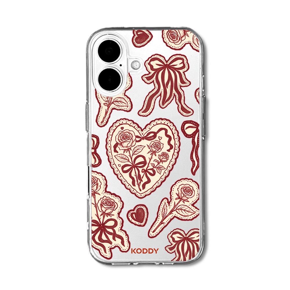 Burgundy Lace Phone Case - KODDY