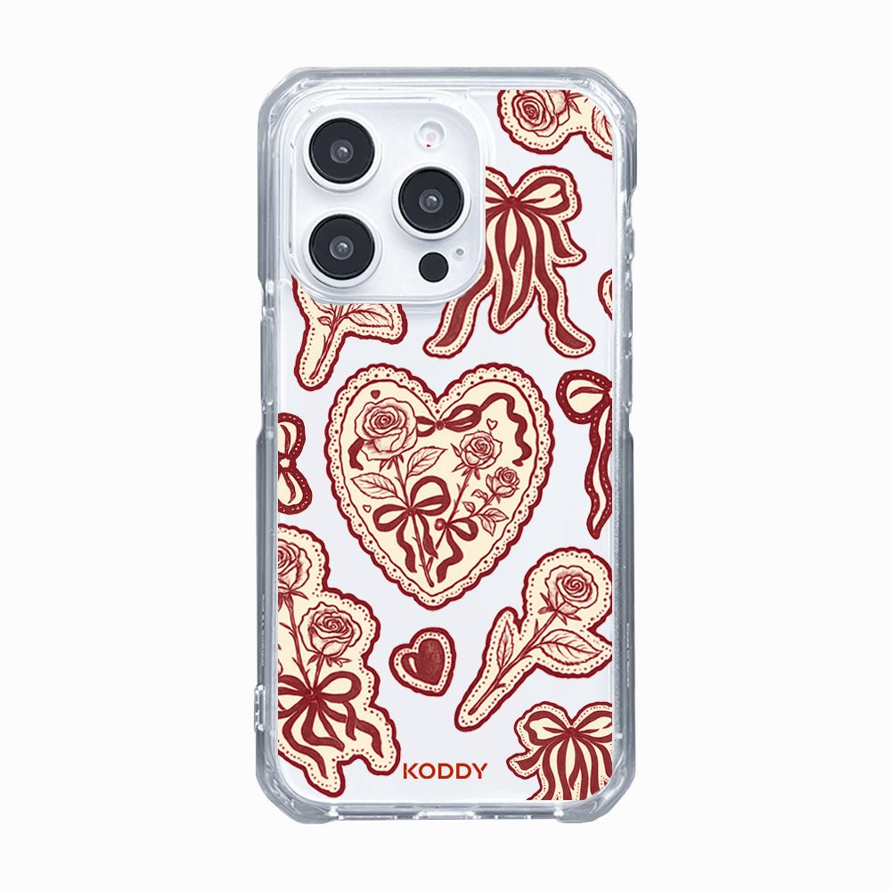 Burgundy Lace Phone Case - KODDY