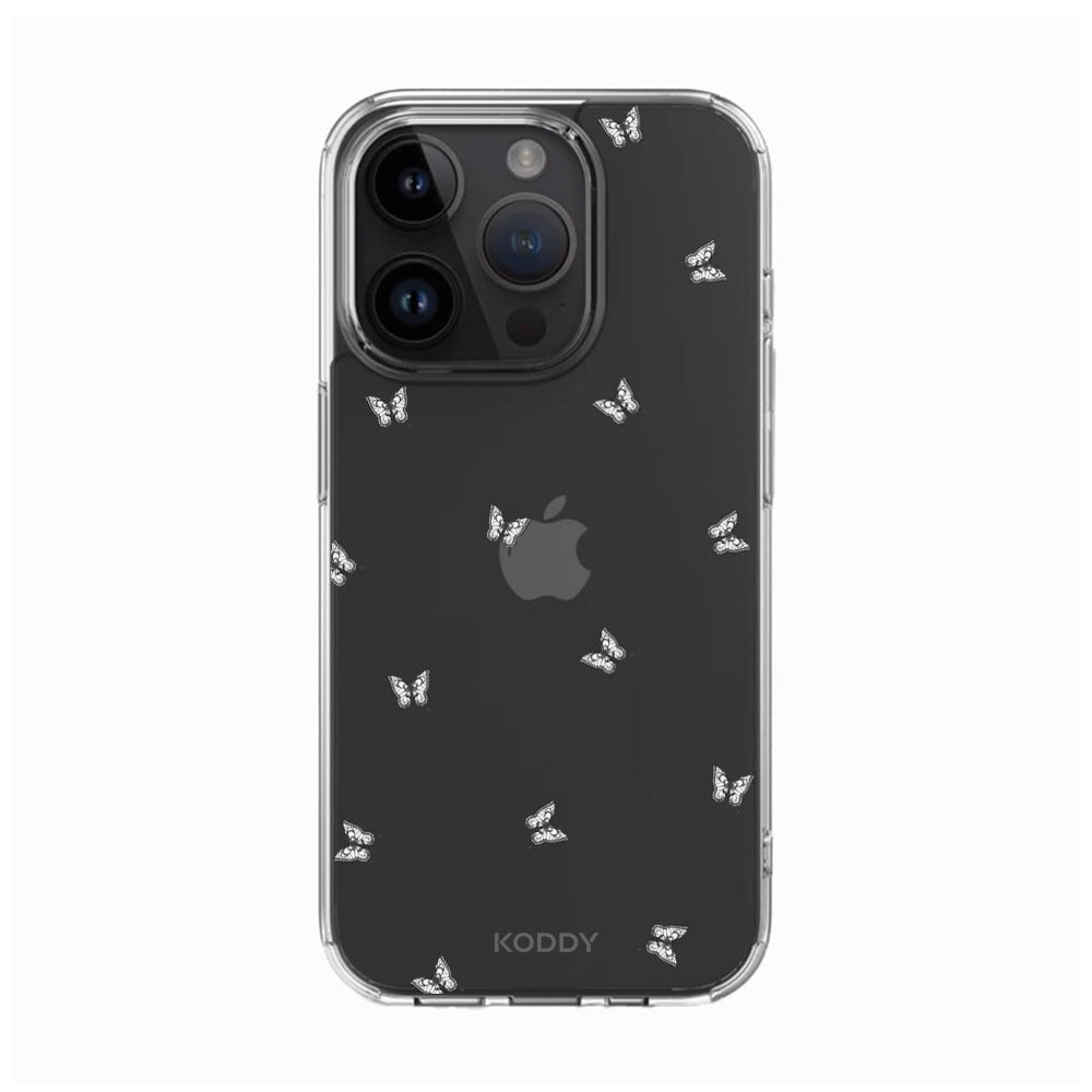 Mini Black and White Butterflies Phone Case - KODDY
