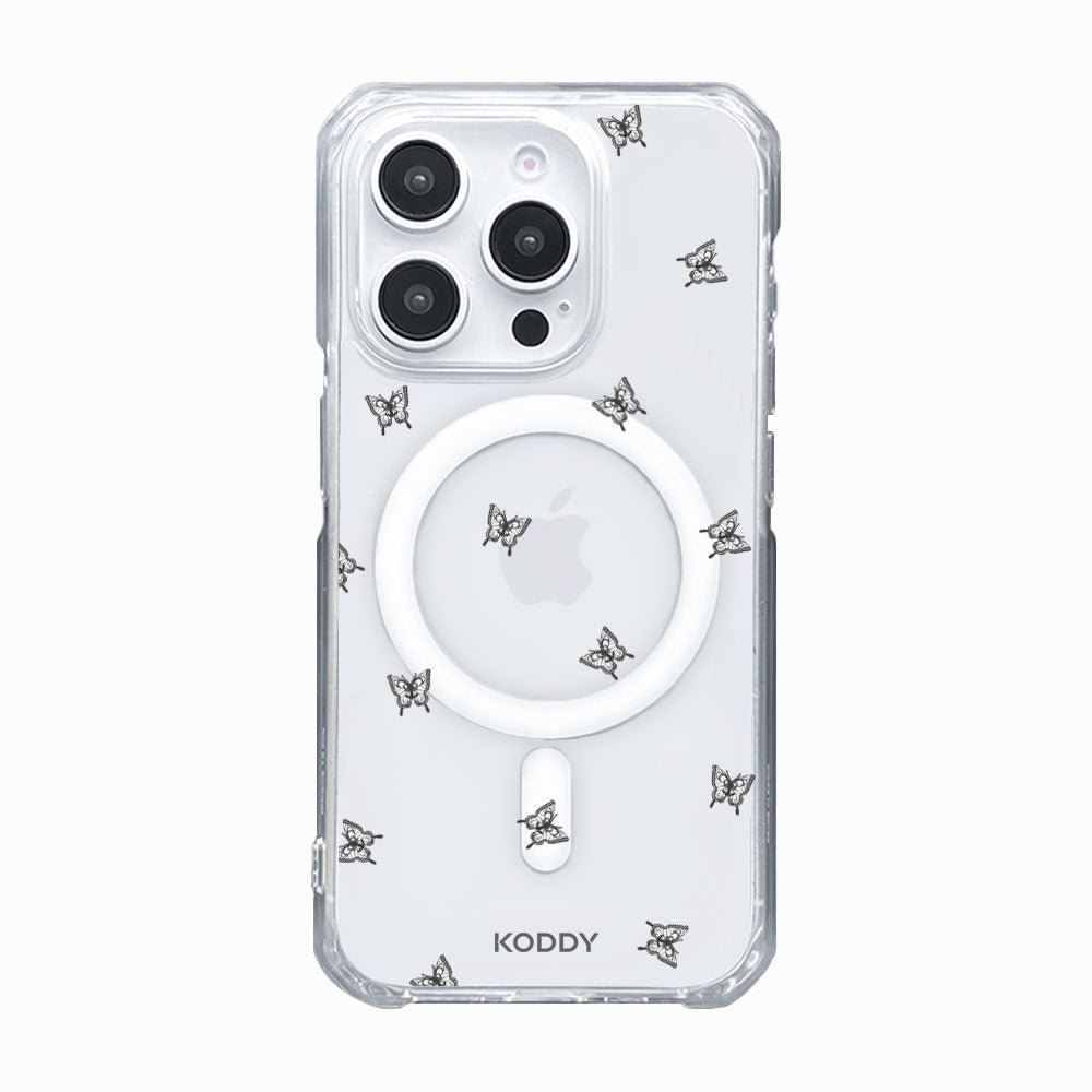 Mini Black and White Butterflies Phone Case - KODDY