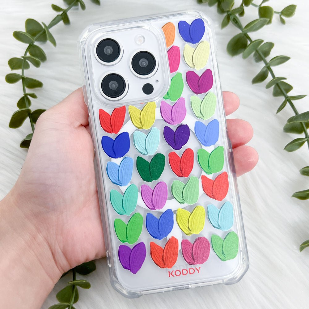 Oil Painted Hearts Phone Case - KODDY