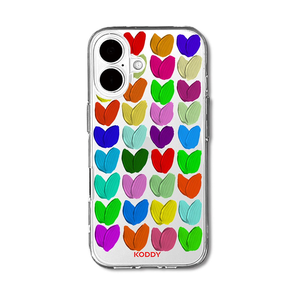 Oil Painted Hearts Phone Case - KODDY