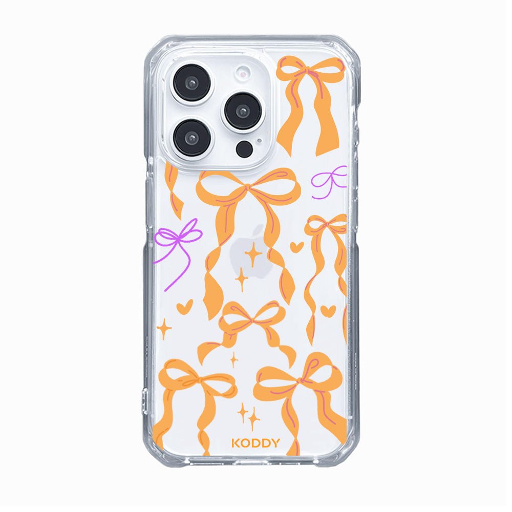 Orange Ribbon Bow Phone Case - KODDY