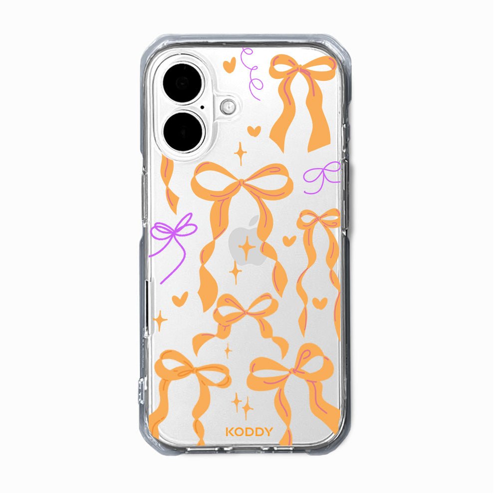 Orange Ribbon Bow Phone Case - KODDY