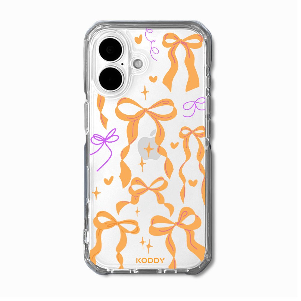 Orange Ribbon Bow Phone Case - KODDY