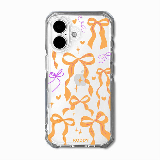 Orange Ribbon Bow Phone Case - KODDY