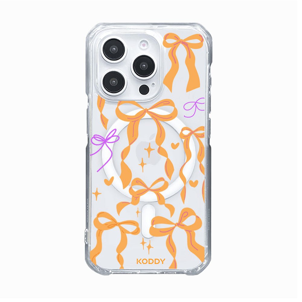 Orange Ribbon Bow Phone Case - KODDY