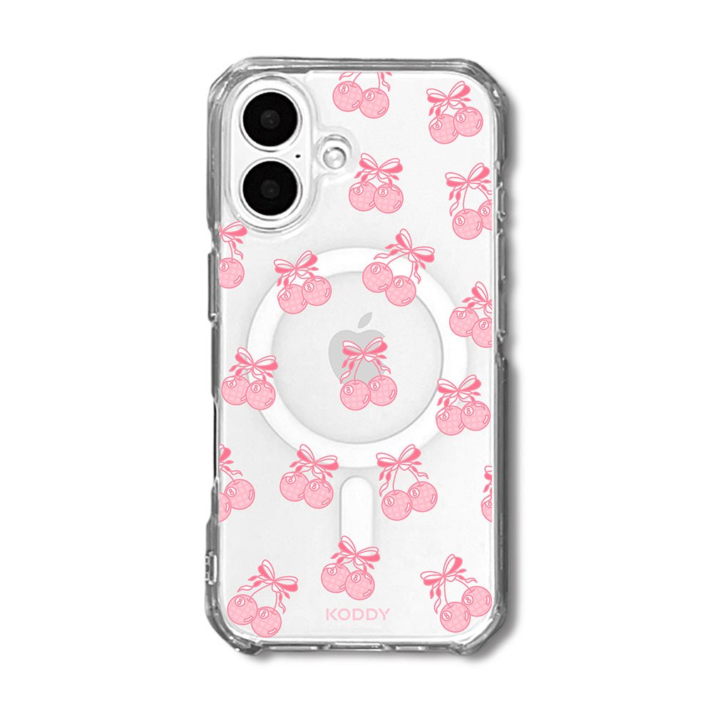 Pink Ribbon Cherry Pool Balls Phone Case - KODDY