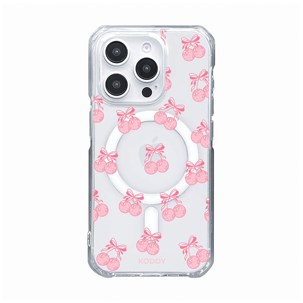Pink Ribbon Cherry Pool Balls Phone Case - KODDY