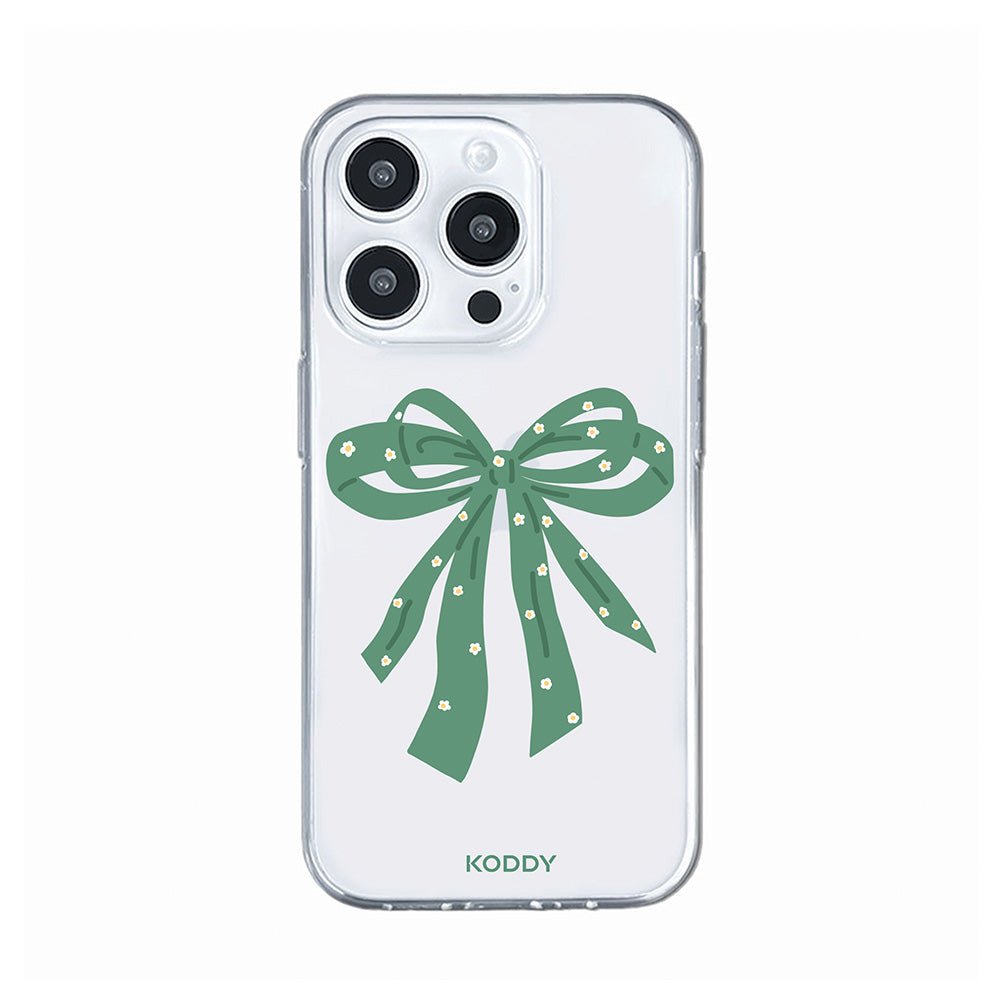 Sage Green Ribbon Bow with Dasies Phone Case - KODDY