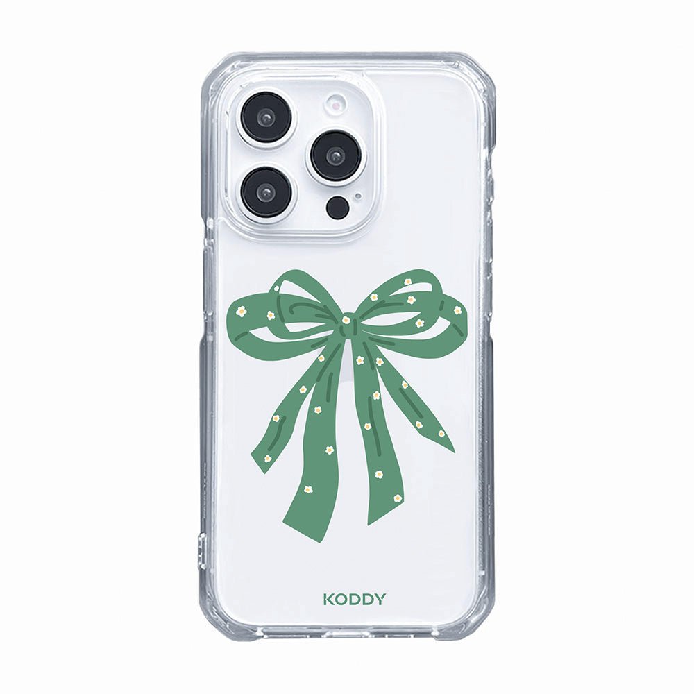 Sage Green Ribbon Bow with Dasies Phone Case - KODDY