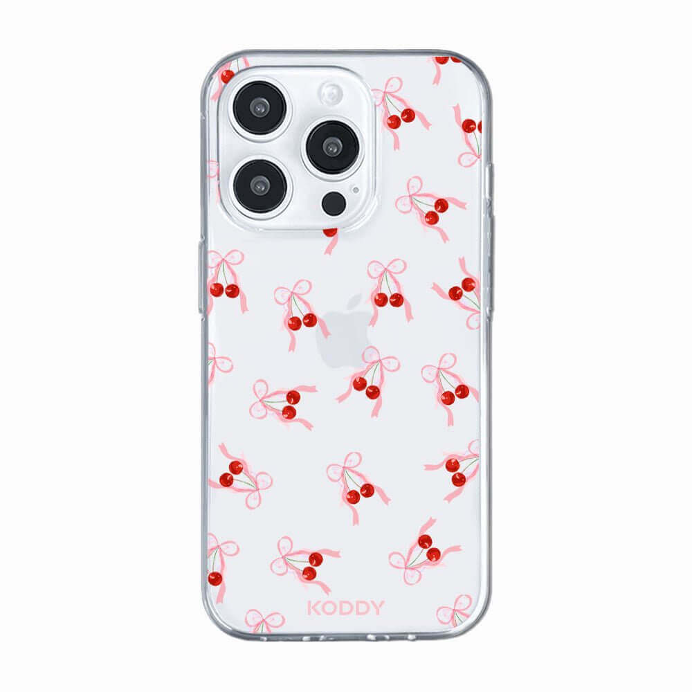 Small Cherry Ribbon Phone Case