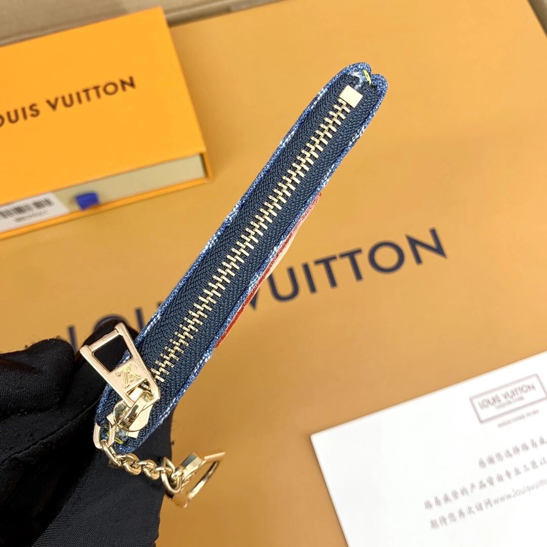 Luxury  Monogram Coin Pouch – Stylish & Compact Keychain Wallet