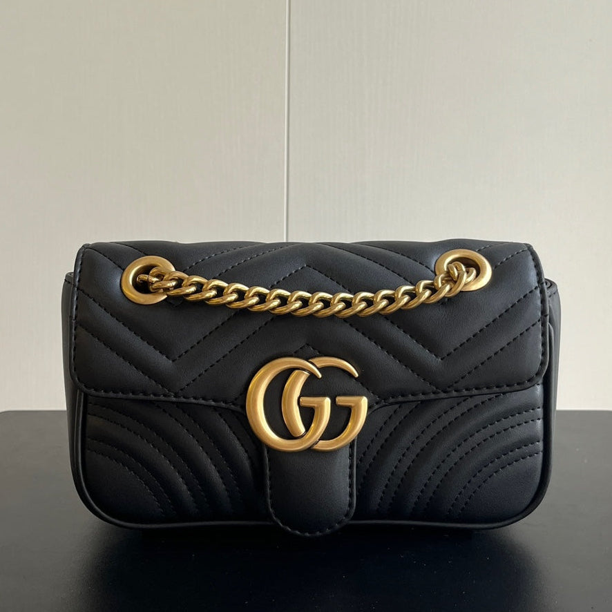 Stylish Quilted Crossbody Bag with Metal Accents Upgraded Version