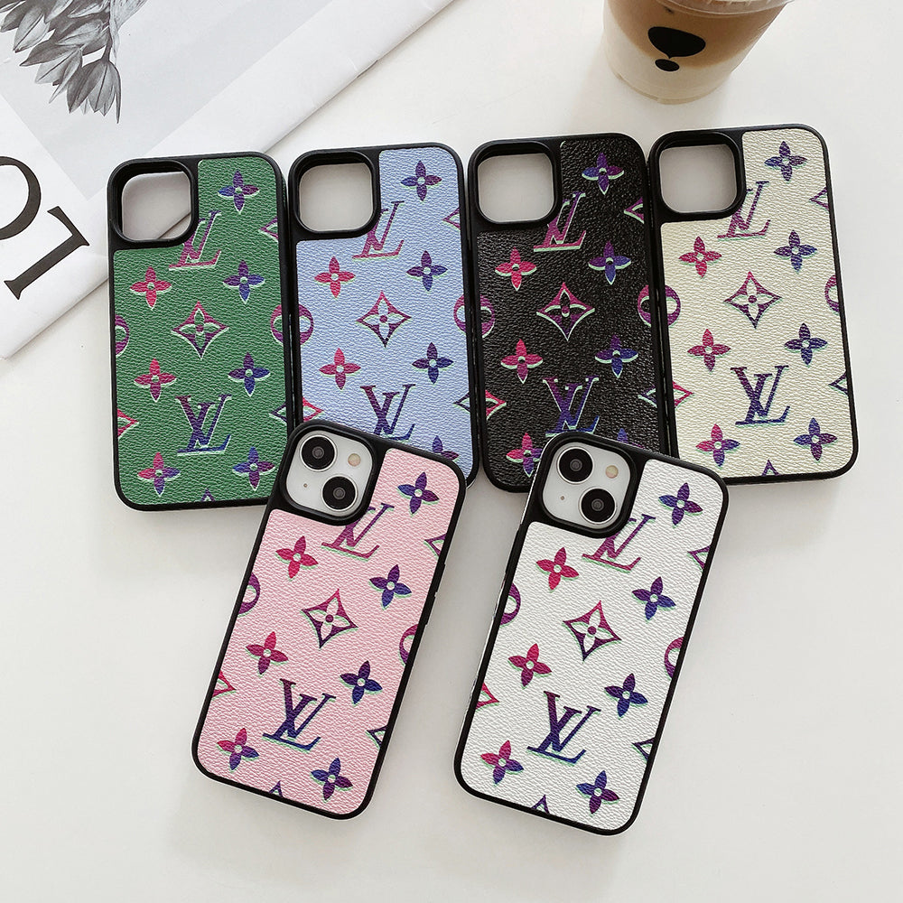 Lou Color Leather iPhone Case