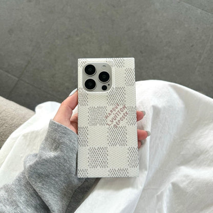 Lou Black & White Sqaure iPhone Case