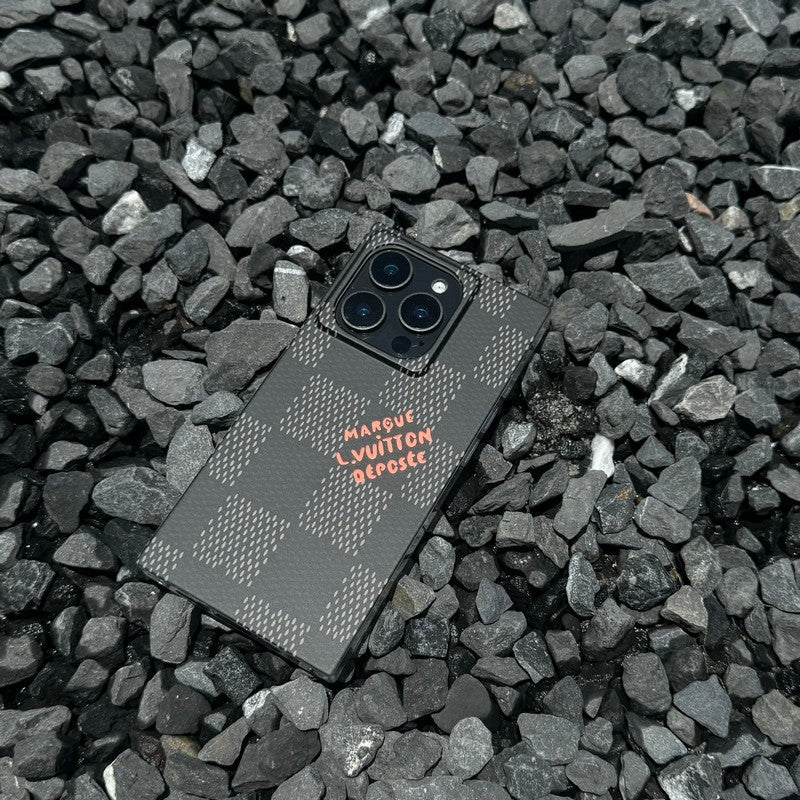 Lou Black & White Sqaure iPhone Case