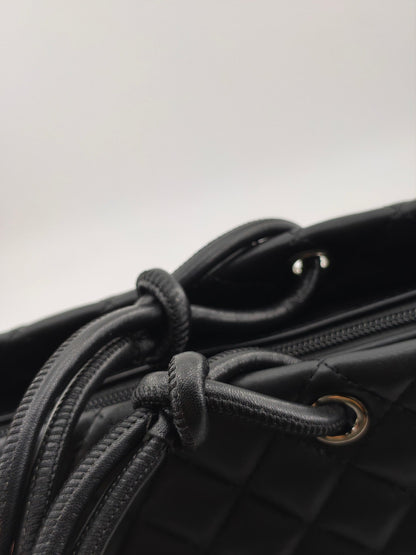 Premium Quilted Leather-Style Tote Bag with Dual Handles