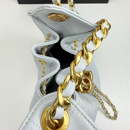 CC 25 Small Handbag Grained Calfskin & Gold-Tone Metal Bag1