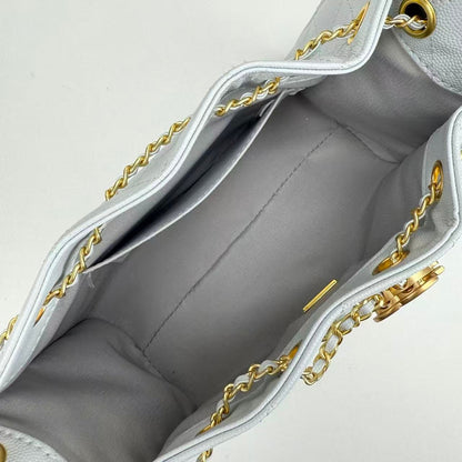 CC 25 Small Handbag Grained Calfskin & Gold-Tone Metal Bag1