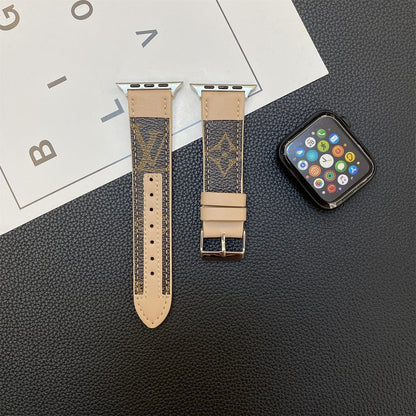 APPLE WATCH STRAP STITCHING MONOGRAM LEATHER
