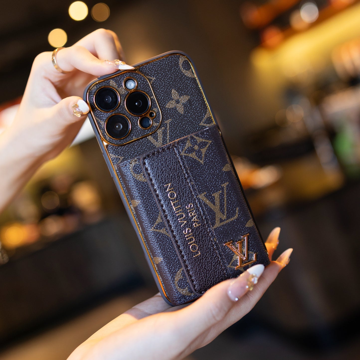 New Classic Luxury Card Holder Phone Case  001