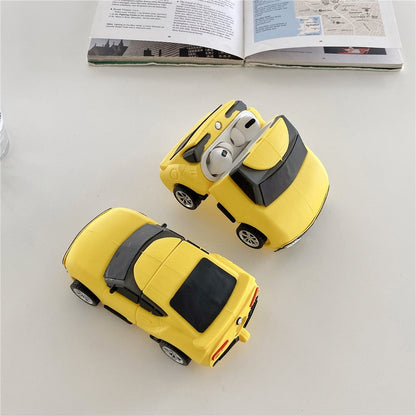 3D Sports Car 'Toyota 86 Yellow' Premium AirPods Case Shock Proof Cover