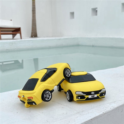 3D Sports Car 'Toyota 86 Yellow' Premium AirPods Case Shock Proof Cover