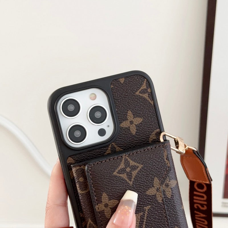 Lou Side Card Bag Crossbody Chain iPhone Case
