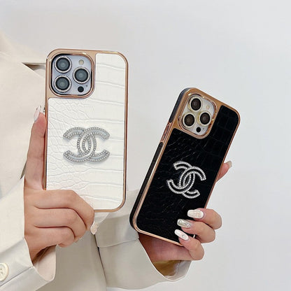 CC Color Leather Rose Gold iPhone Case
