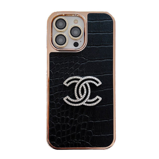 CC Color Leather Rose Gold iPhone Case