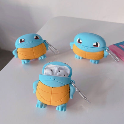 3D Cute Pokemon 'Angry Squirtle' Premium AirPods Case Shock Proof Cover