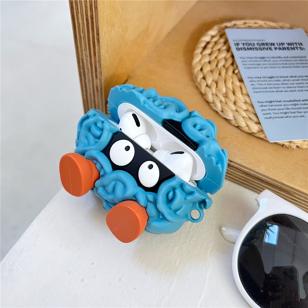 Cute 3D Pokemon 'Funny Tangela' Premium AirPods Case Shock Proof Cover