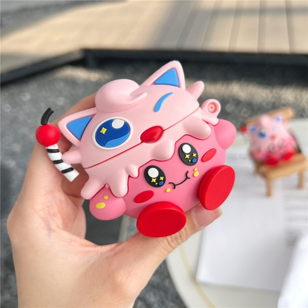 Cute 3D Pokemon  'Jiggly Puff' Premium AirPods Case Shock Proof Cover