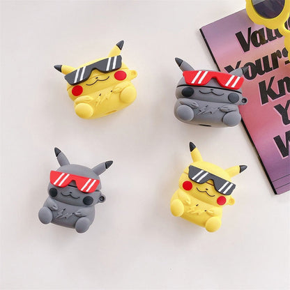 3D Pokemon 'Pikachu Eye Glasses' Premium AirPods Case Shock Proof Cover