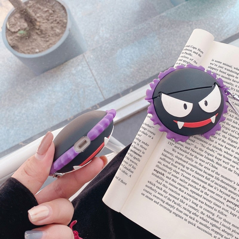 Cute 3D Pokemon 'Funny Ghastly' Premium AirPods Case Shock Proof Cover