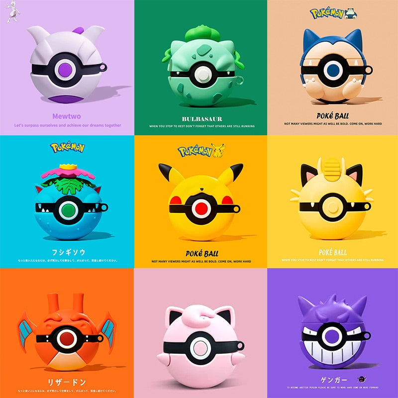 Pokemon 'Pokeball Pikachu' Premium AirPods Case Shock Proof Cover