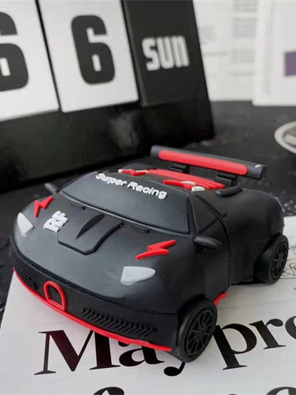 3D Sports Car 'Bugatti Chiron Black' Premium AirPods Case Shock Proof Cover