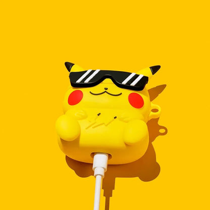 3D Pokemon 'Pikachu Eye Glasses' Premium AirPods Case Shock Proof Cover