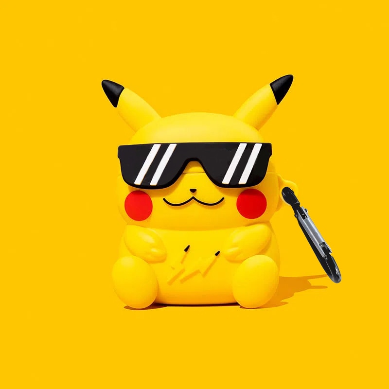 3D Pokemon 'Pikachu Eye Glasses' Premium AirPods Case Shock Proof Cover