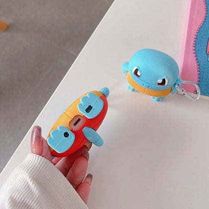3D Cute Pokemon 'Angry Squirtle' Premium AirPods Case Shock Proof Cover