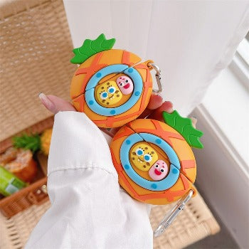 Cute 3D Sponge Bob House Premium AirPods Case Shock Proof Cover