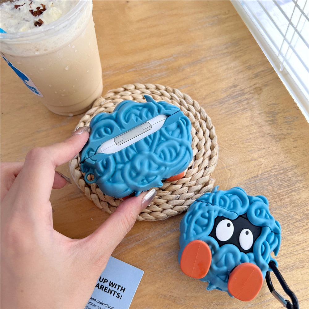 Cute 3D Pokemon 'Funny Tangela' Premium AirPods Case Shock Proof Cover